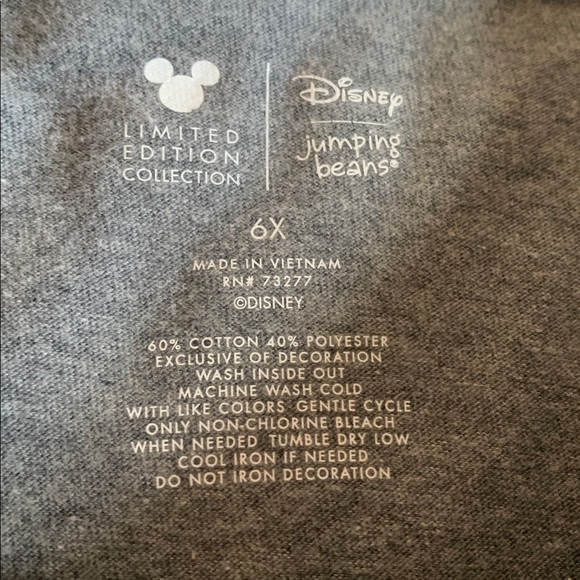 Disney Beauty and the Beast Gray Sequin Top 6X EUC Belle - Picture 5 of 9